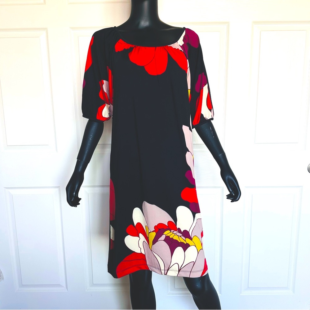 NWOT Jonathan Martin large printed relaxed, pull on stretch, Jersey dres…